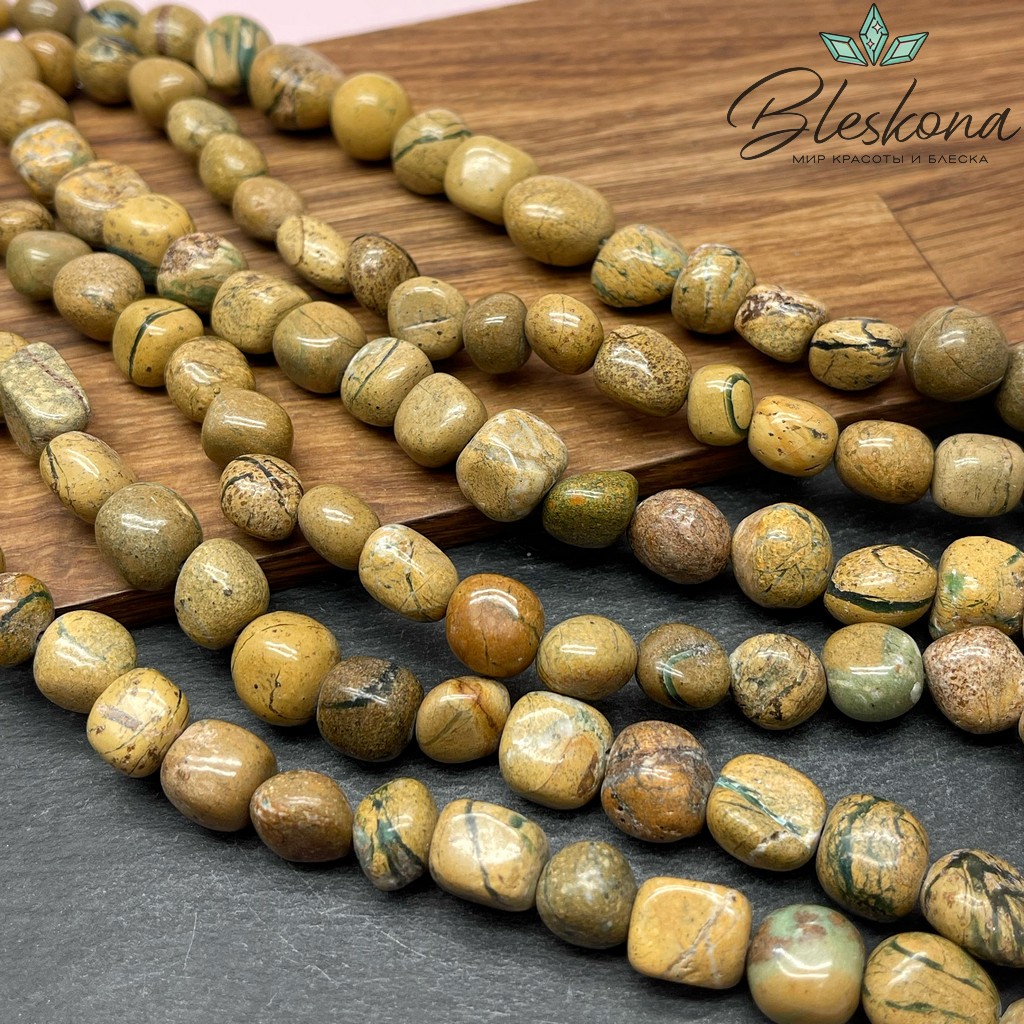 Каолинит с парагонитом галтовка (9-12)*(9-11) мм