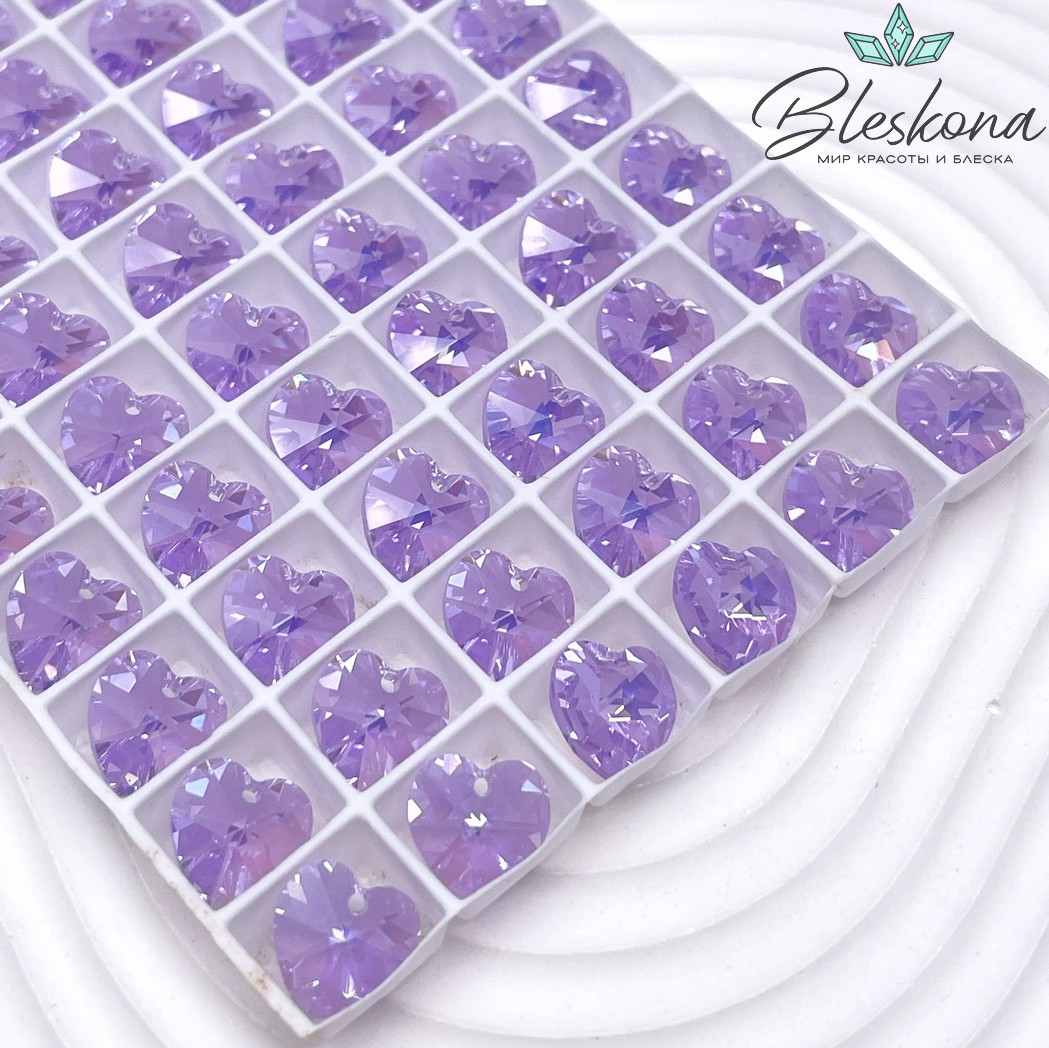 6228 Xilion Heart 10,3*10 мм Violet AB