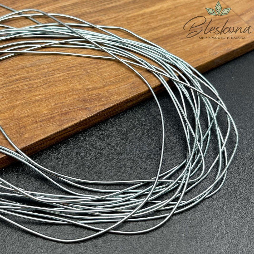 Канитель мягкая гладкая 1 мм, Цвет MD-22 уп.5 гр (оттенок серого)