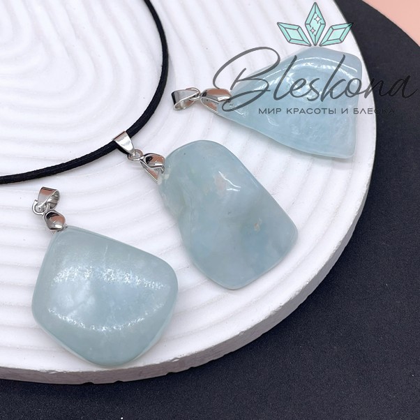 Подвеска Аквамарин   фриформ 14-17 мм 