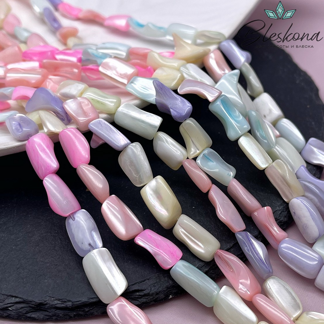 Перламутр микс фриформ (13-16)*(6-9) мм