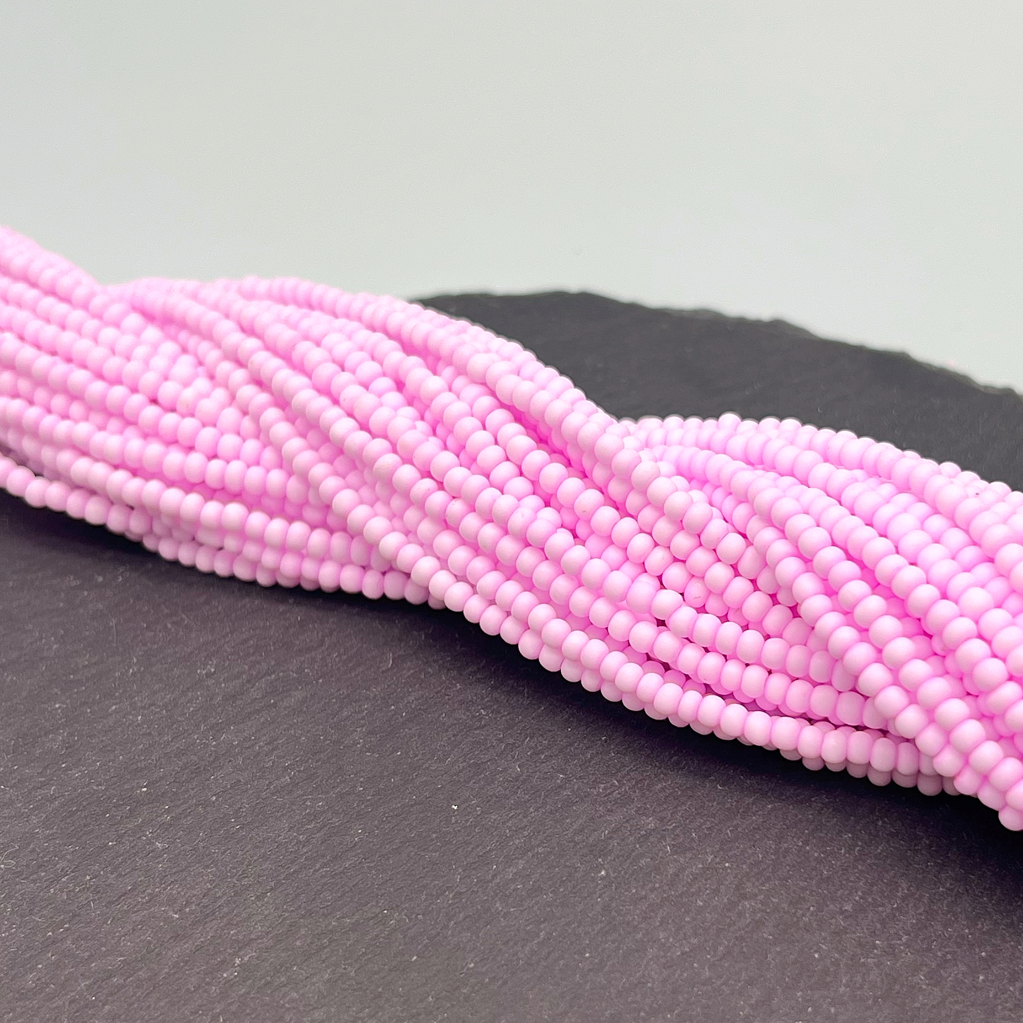 3*2 мм Бусины стекло рондель ярко- розовые