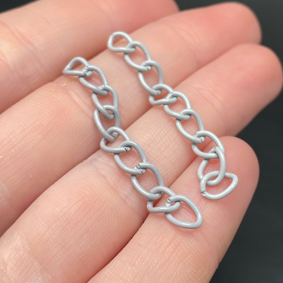 4,5 мм , Цепочка - удлинитель серая эмаль