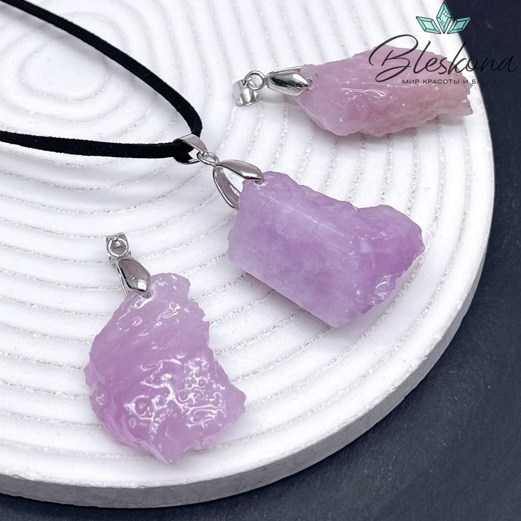 Подвеска Лавандовый  Аметист необработанный фриформ 18-22 мм 