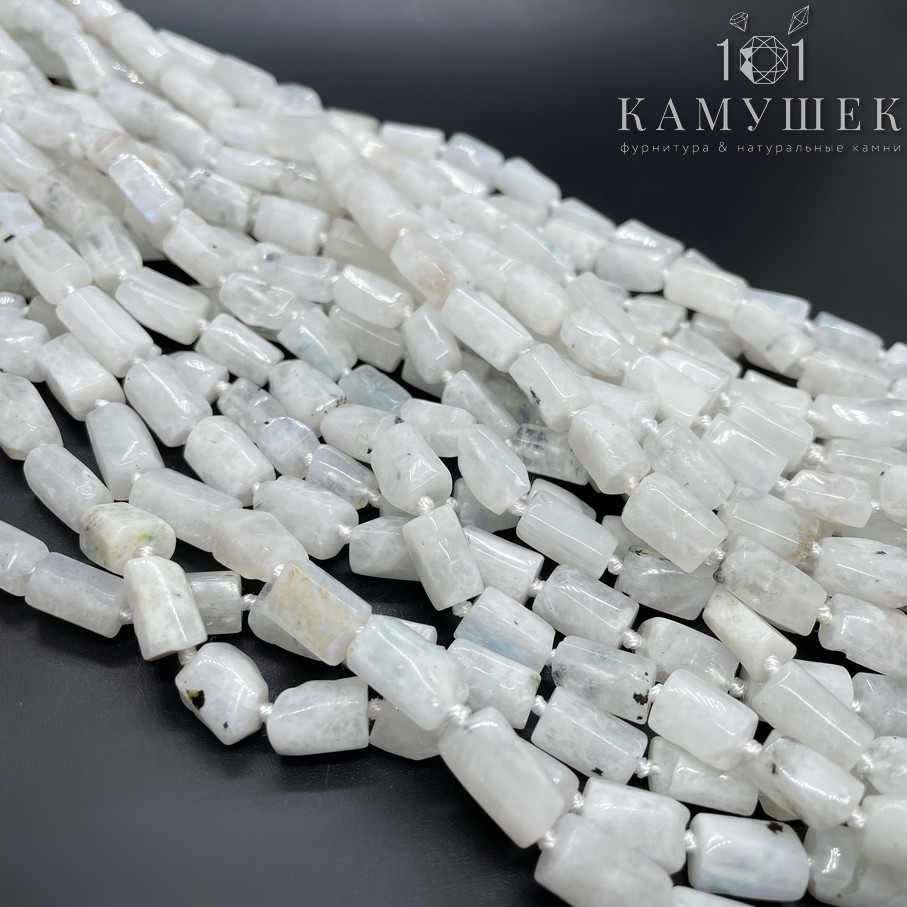 Лунный камень фриформ цилиндр огранка (10-12)/(5-7)мм