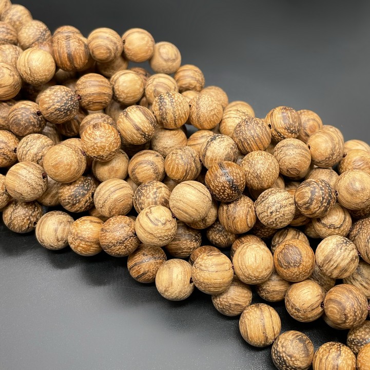 10 мм, Деревянные бусины песочные