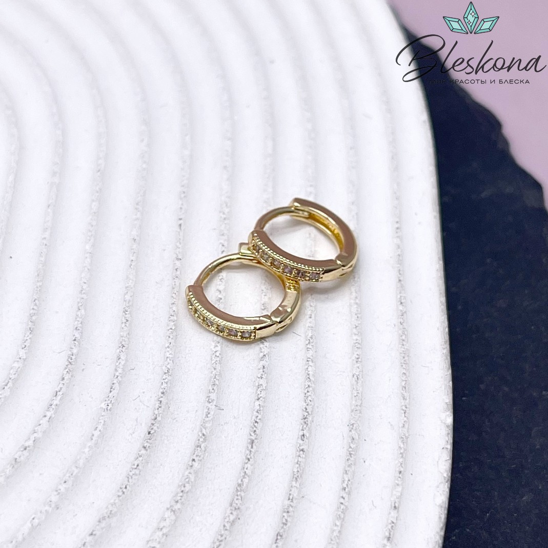 ⌀12 Цвет золото, Швензы без кольца круг  