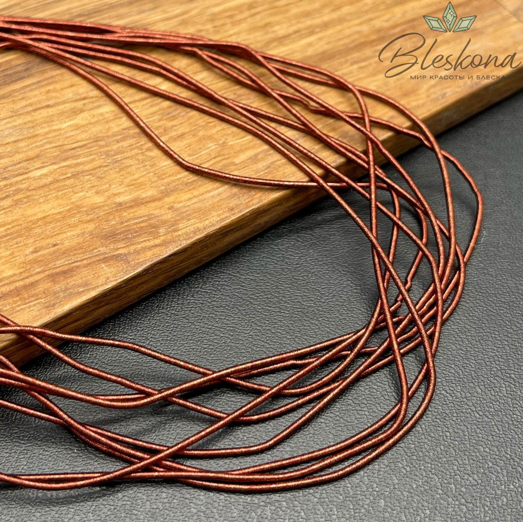 Канитель мягкая матовая 1 мм, Цвет MK-25 уп.5 гр (оттенок оранжевого)