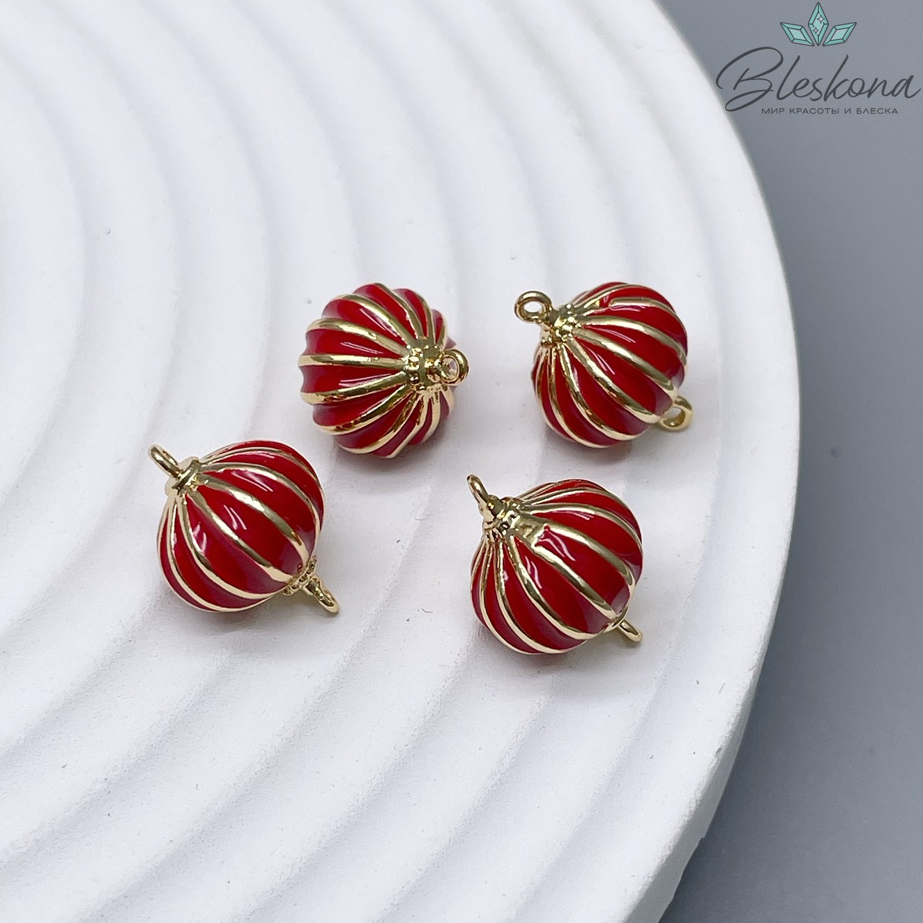 10*13,6мм, Коннектор китайский фонарик , цвет золото 