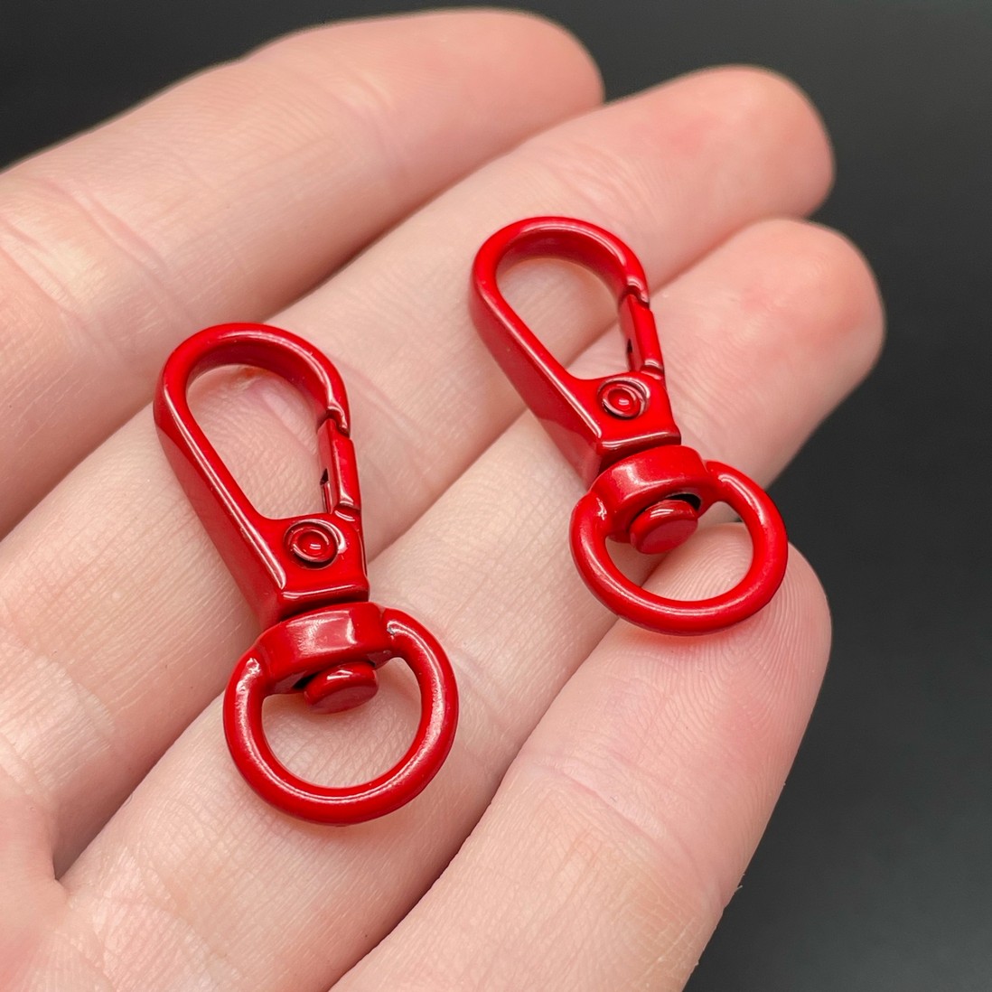 11,5*31,5мм , Замок крупный красная эмаль 