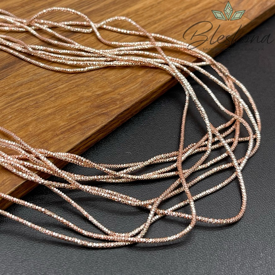 Канитель трунцал 1,35 мм, Цвет FS-3 уп.5 гр (оттенок золотого)