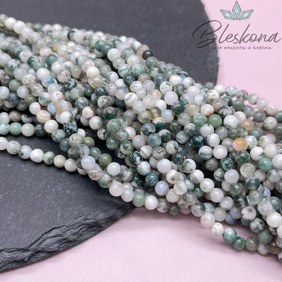 Агат древесный 4 мм