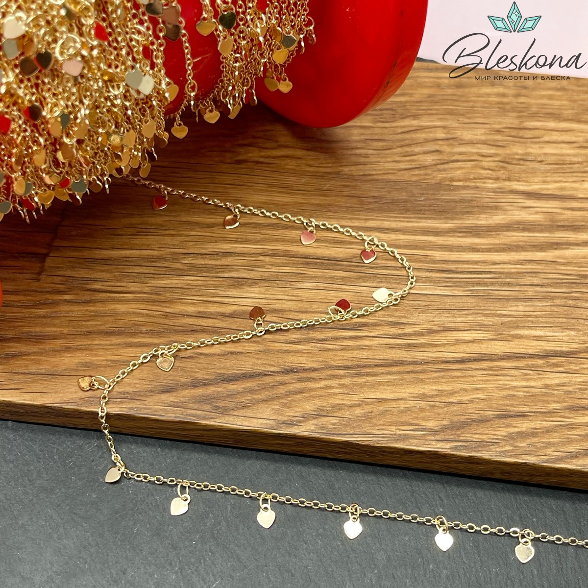 Цепь №12-1 цвет золото 1,7*2 мм