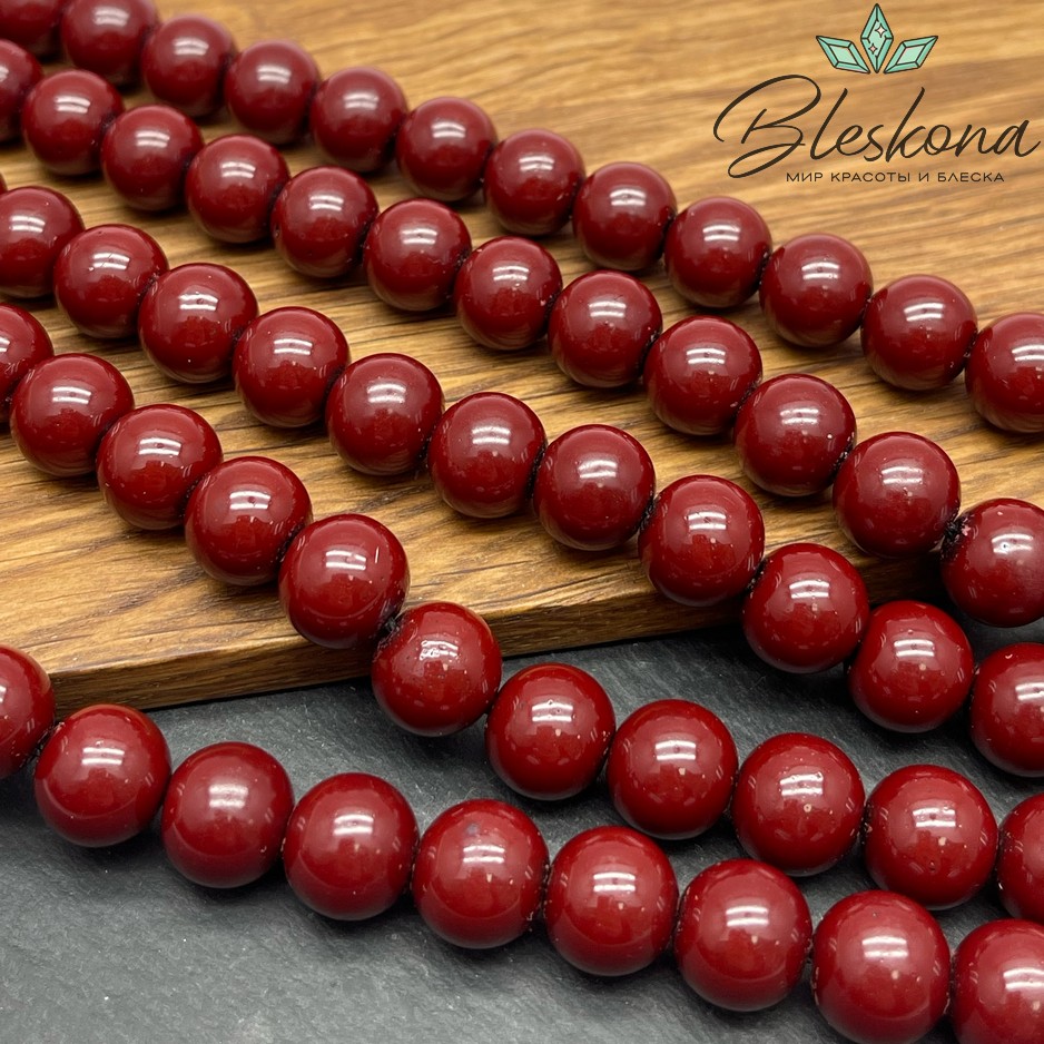 12 мм Гематин имитация, цвет бордо