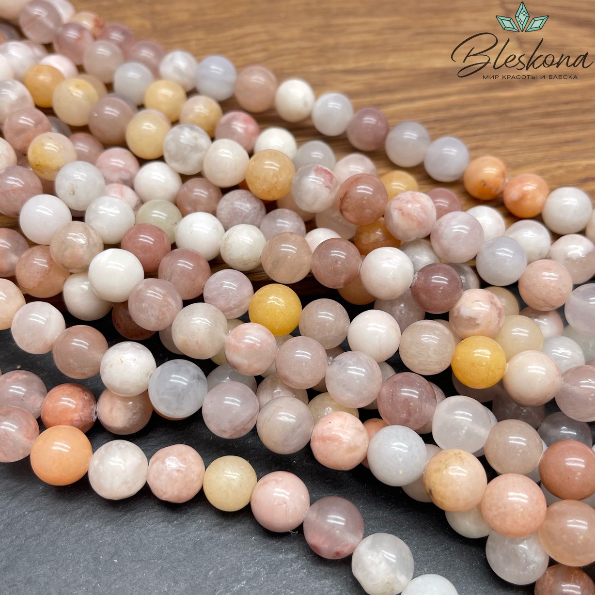 Агат Сакура 10 мм №1