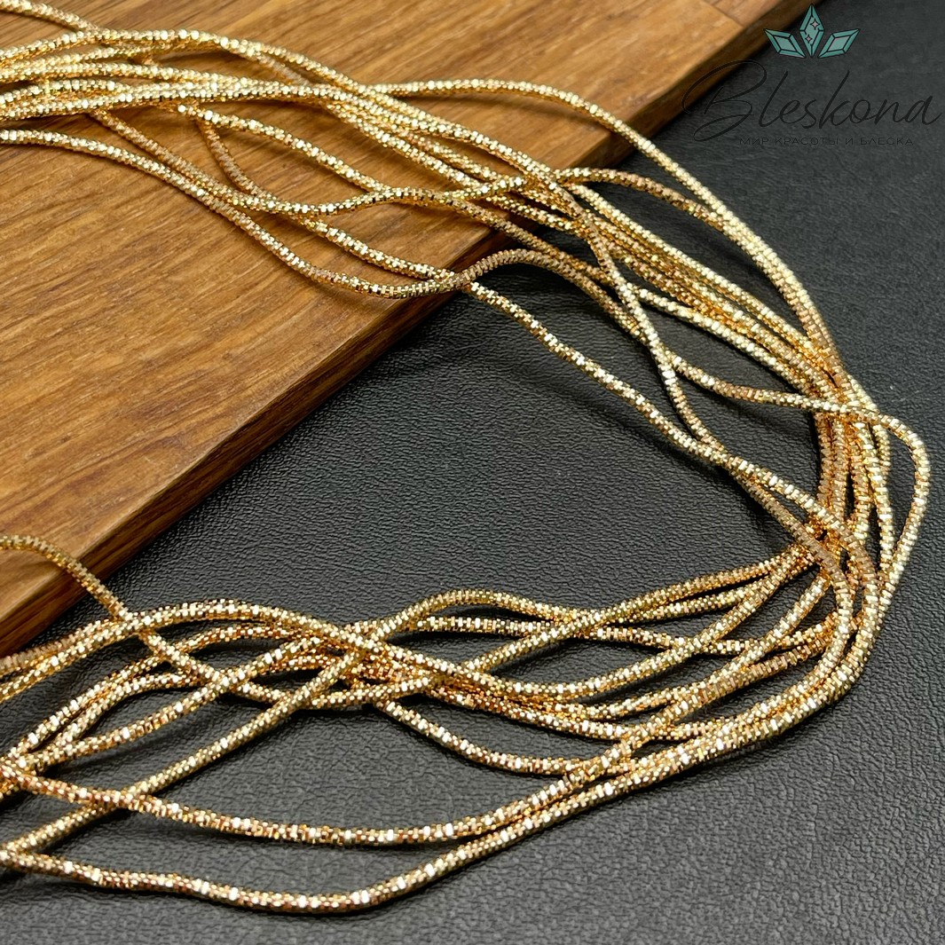 Канитель трунцал 1,35 мм, Цвет MN-03 уп.5 гр (оттенок золотого)