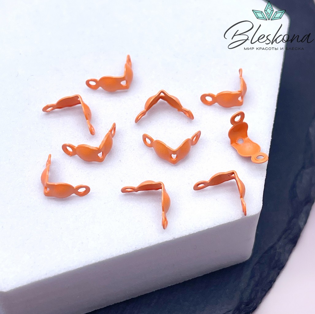 8,5*4 мм, Каллоты оранжевая эмаль уп.10шт