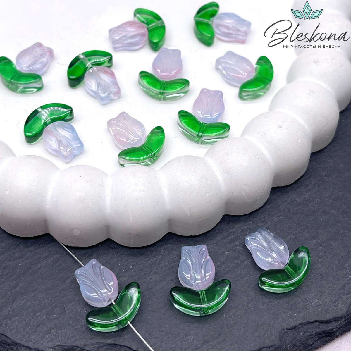 15*13 мм Бусина тюльпан №4 штчуно