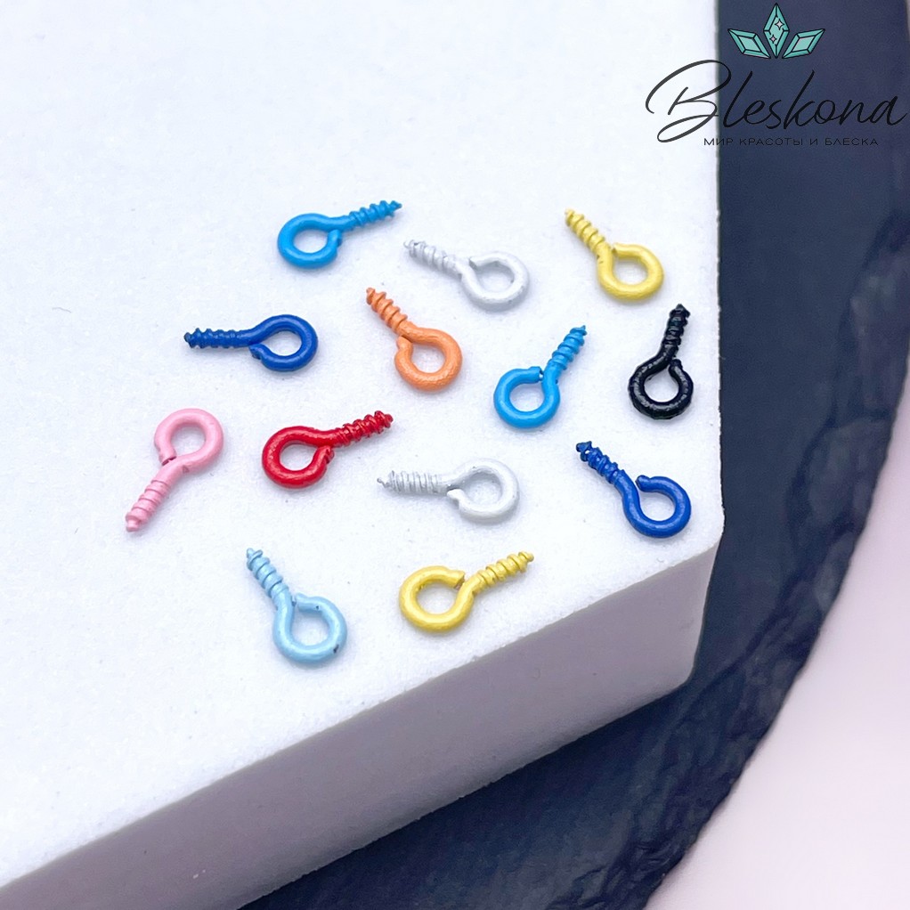 8 мм, Штифт винтовой эмаль микс уп.1 гр