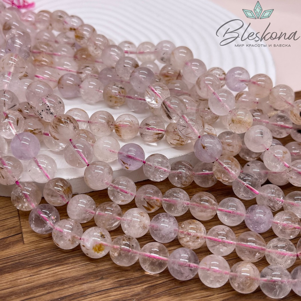 Кварц Рутиловый (аметист) 10 мм