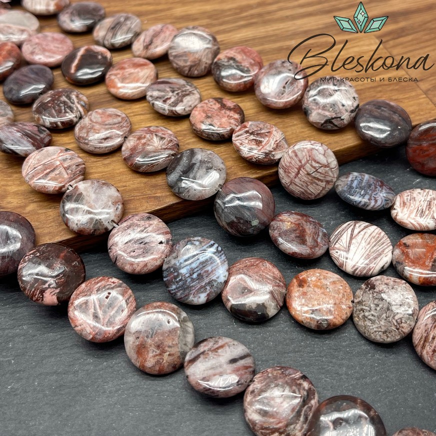 Агат круг 16 мм