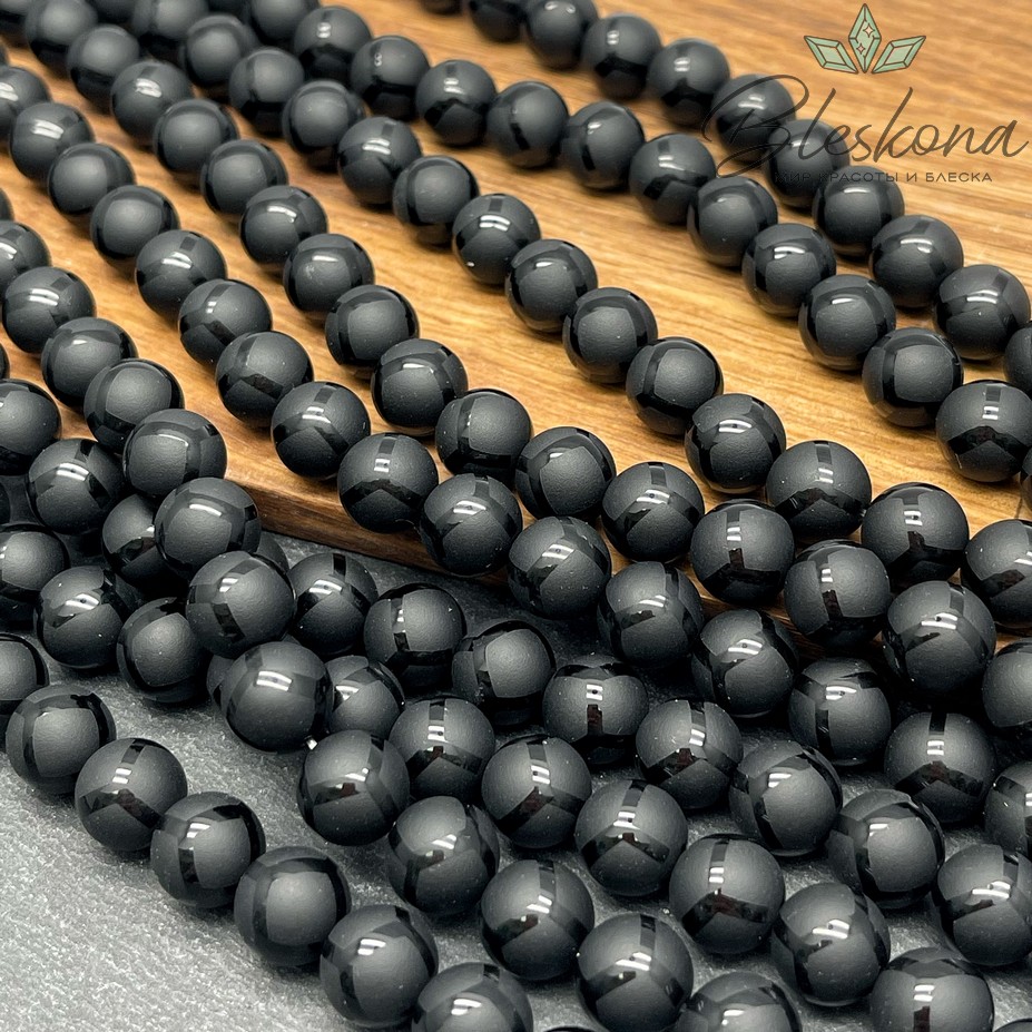 Стекло черное матовое Черепаха 10 мм 