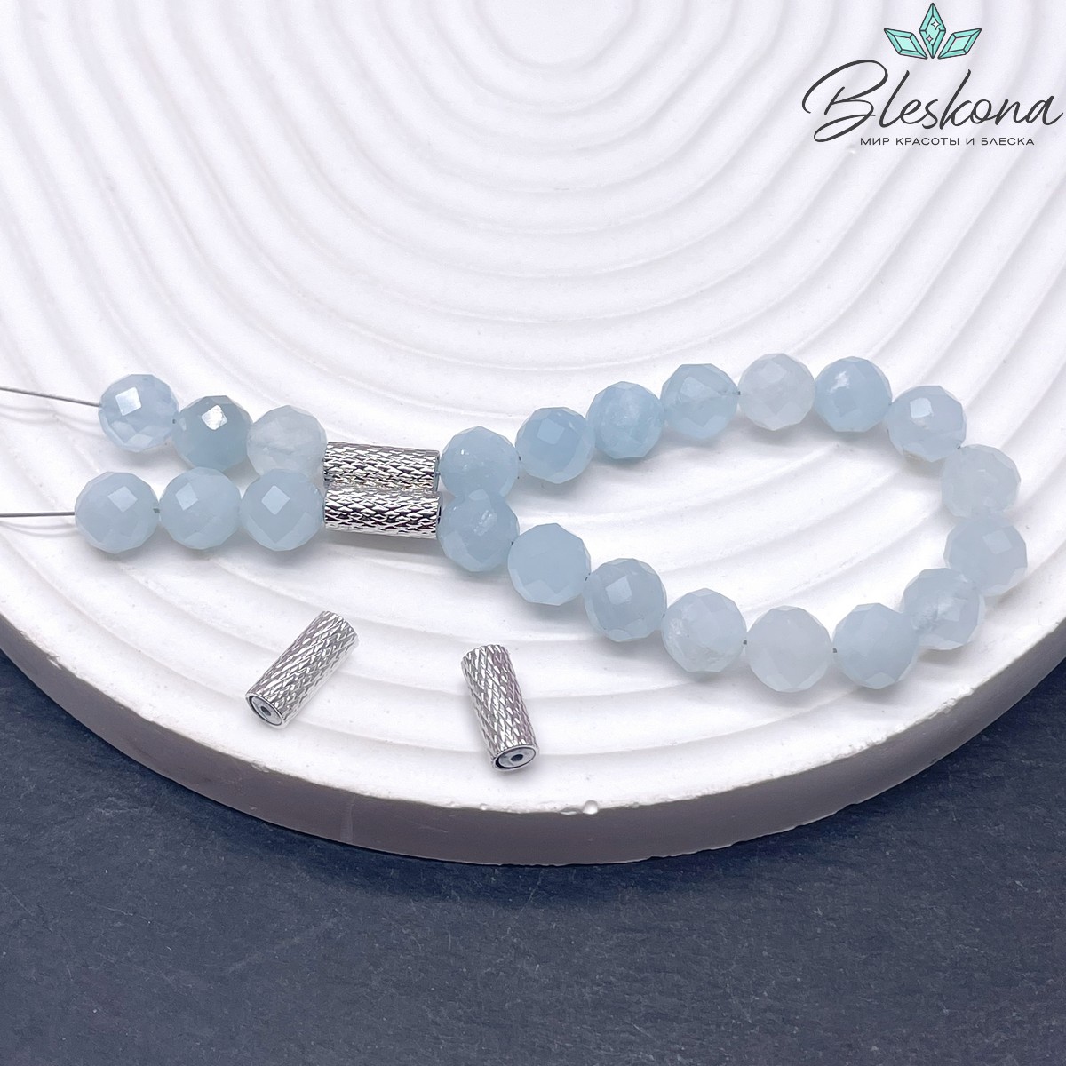 9,4*4 мм Цвет серебро, Бусина магнитная цилиндр