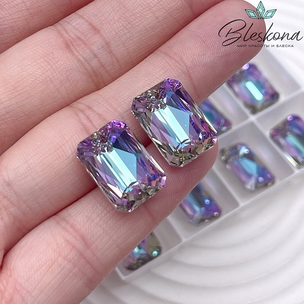 6435 Emerald Cut 16 мм Crystal Vitrail Light (VL) P