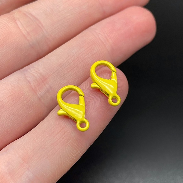 14 мм , Замок круглый  желтая эмаль