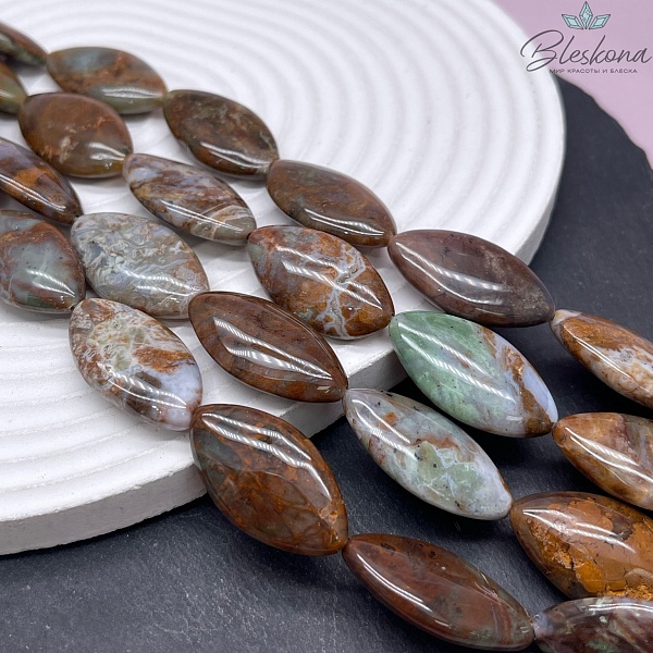 Агат овал 30*15 мм №2