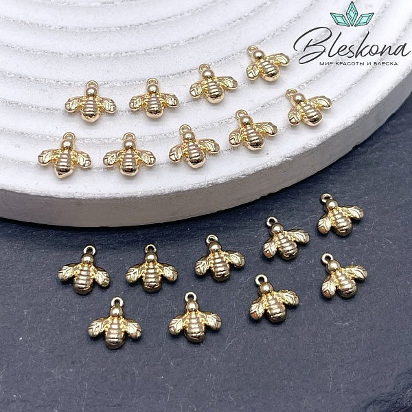 8*8 мм Цвет золото, Подвеска Пчелка
