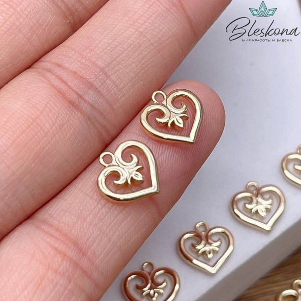10*9,8 мм Цвет золото, Подвеска Этно №8