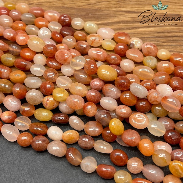 Кварц Рутиловый галтовка №4 (7-10)*(6-8) мм