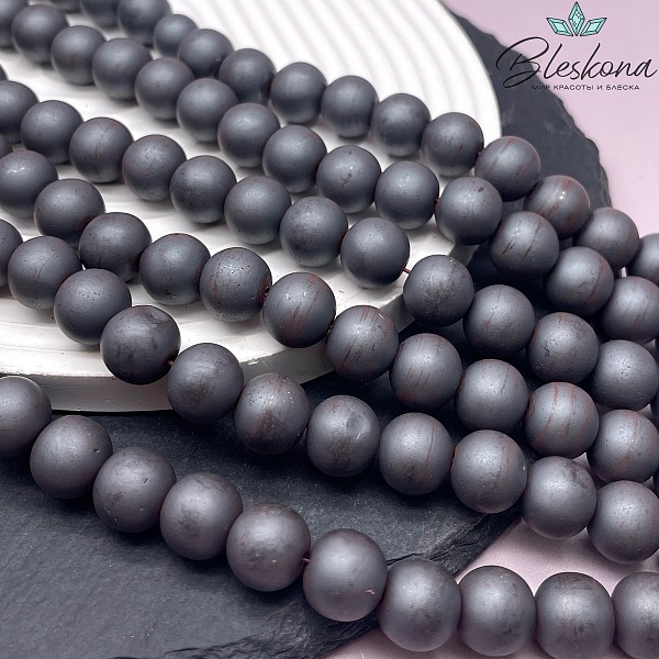 12 мм Гематин имитация, цвет Графит