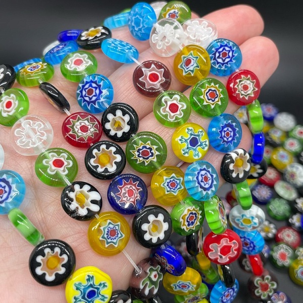 Муранское стекло  круг 11,5 мм