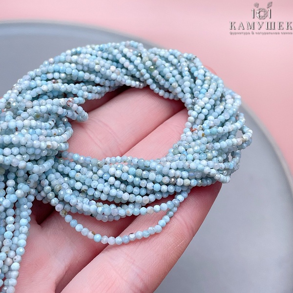 Ларимар микроогранка 2 мм