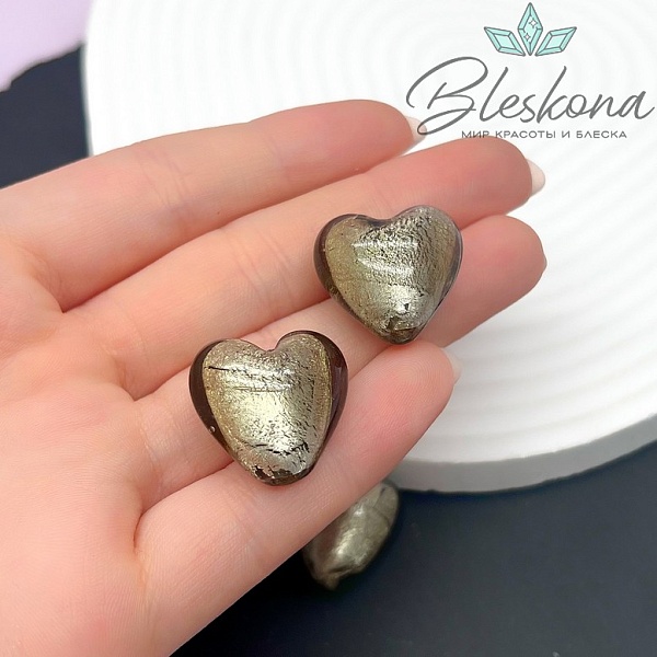 20*21 мм Бусина сердце бронзовое