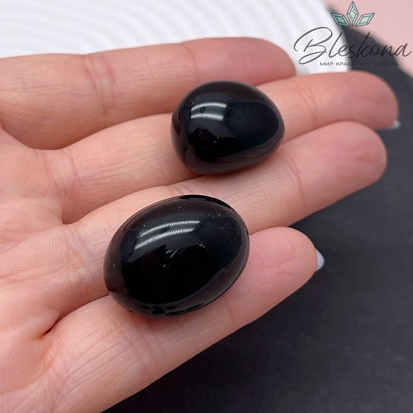 Обсидиан радужный галтовка 17-19 мм