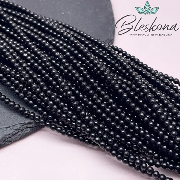 Агат черный 3 мм 