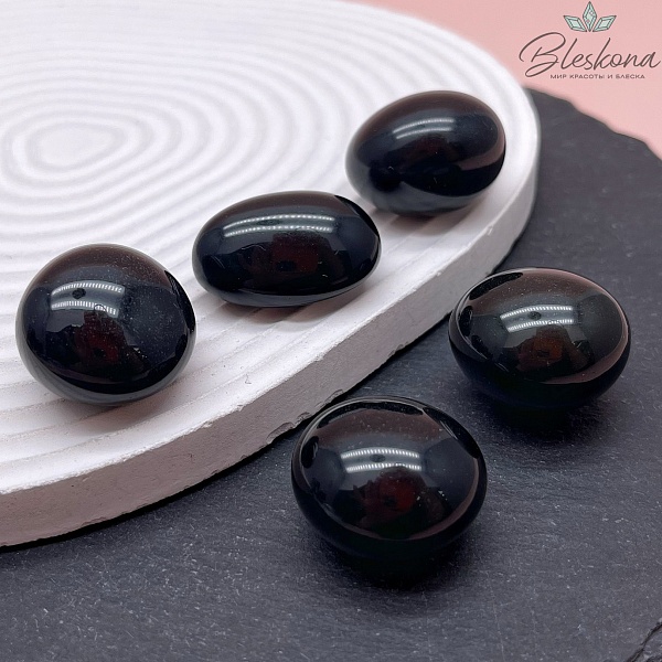 Обсидиан радужный галтовка 21-26 мм