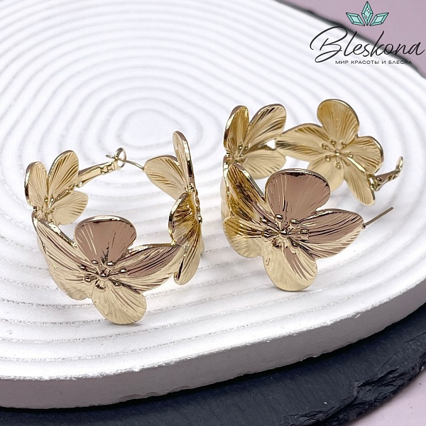 37*34,5 мм Цвет золото, Швензы Цветочек