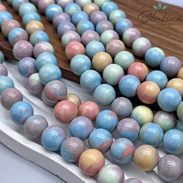Радужный Агат  микс 12 мм (имитация)