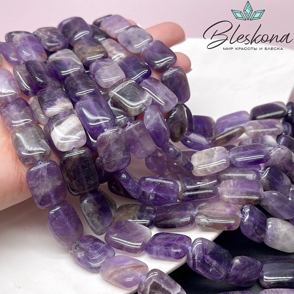 Аметист прямоугольник 18*13 мм