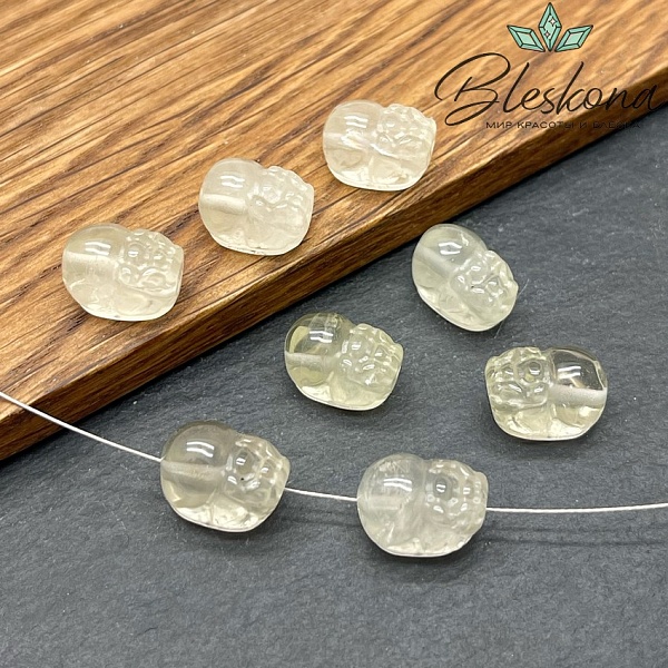 13*9 мм Резная бусина Пи Яо Цитрин