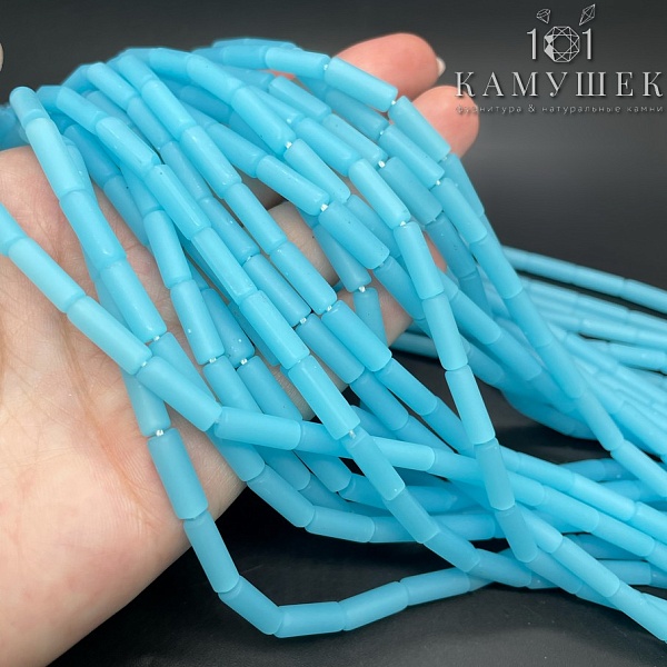  Кварц голубой имитация трубочки 4*13мм