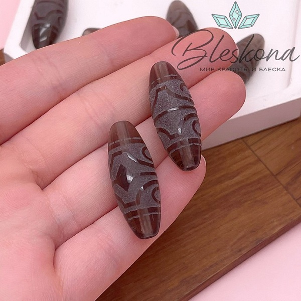 Бусина Дзи 4 глаза 30*11 мм