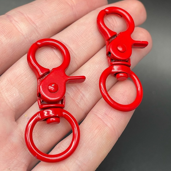 16*45,5мм , Замок крупный красная эмаль