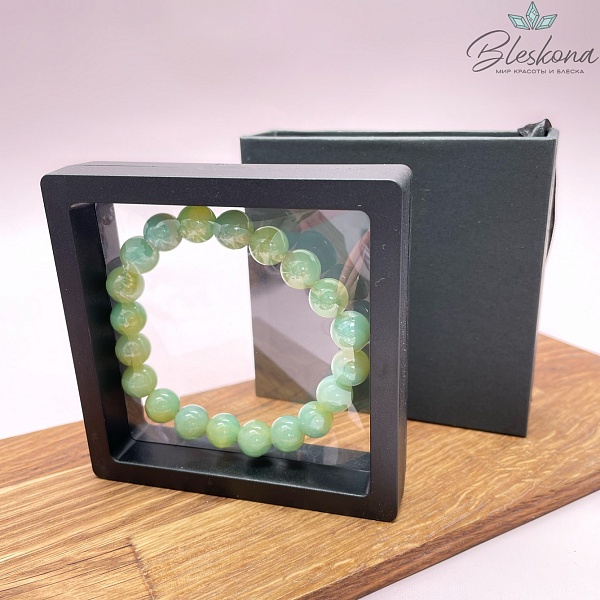 Прозрачный выдвижной дисплей для украшений черный 9,5 см