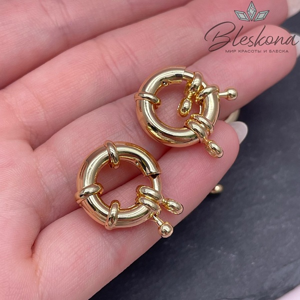 17*4,5 мм Цвет золото, Замок Штурвал Люкс