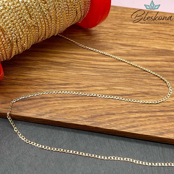 Цепь №143-1 цвет золото 2,7*2 мм